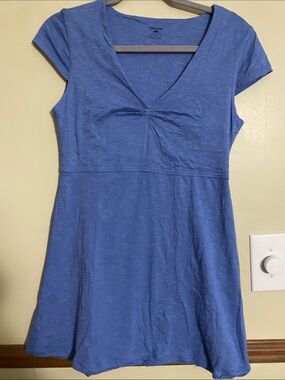 Horny Toad Blue Short-Sleeve Knit Dress